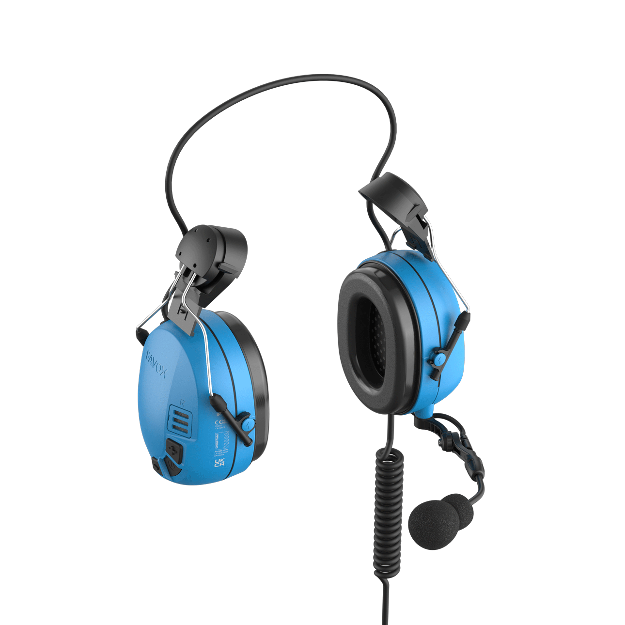 HS750Ex Ambient Sound Control Helmet Attachment Headset with Nexus Jack, IP65, ATEX
