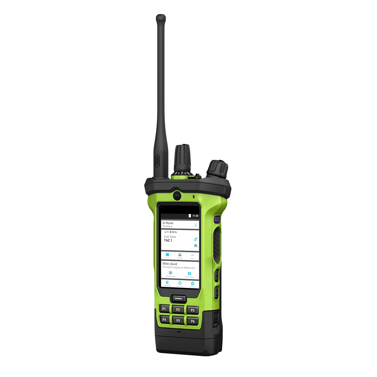 Front of N700 XE Single-band P25 Smart Radio Rotated