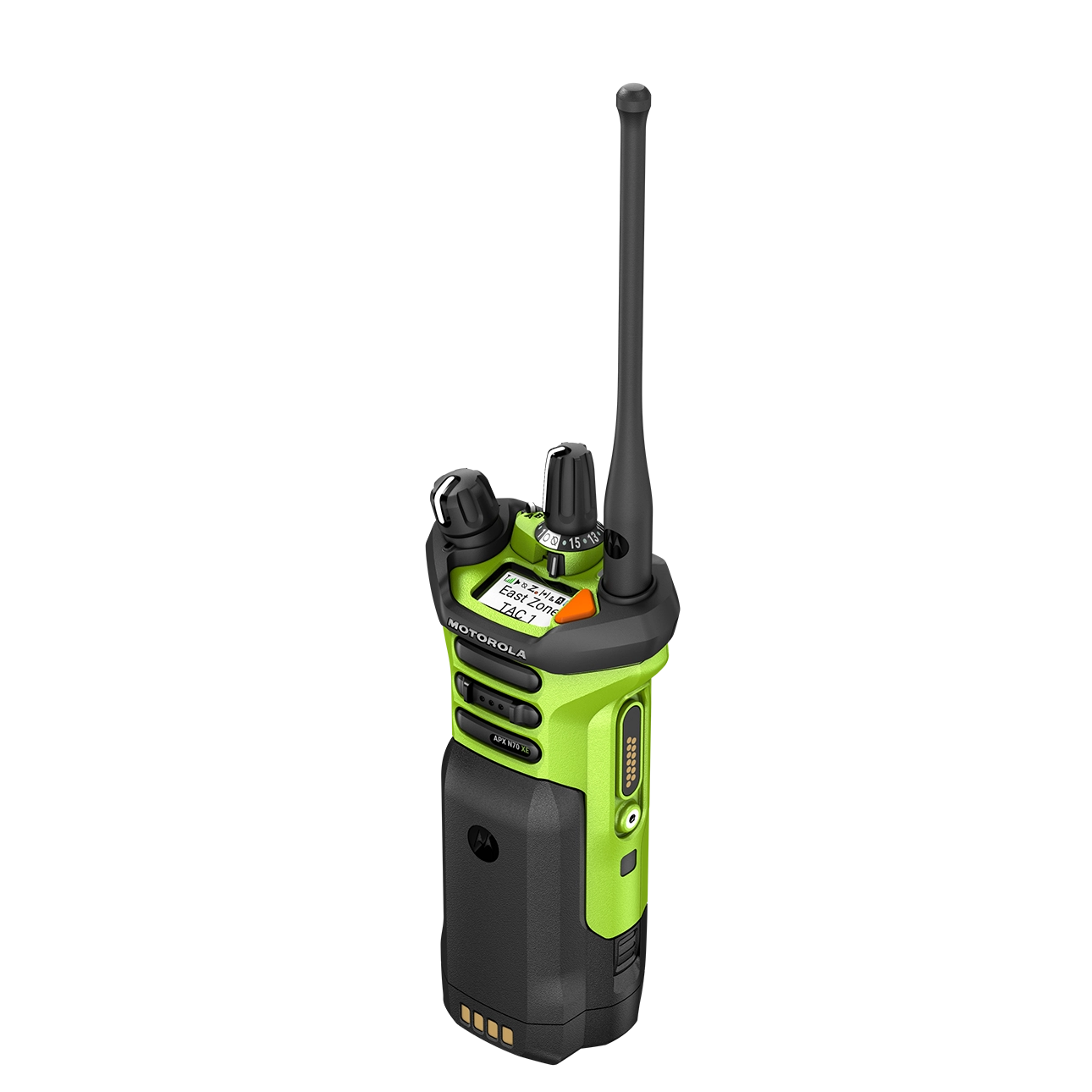 Back of N700 XE Single-band P25 Smart Radio