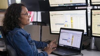woman at computer