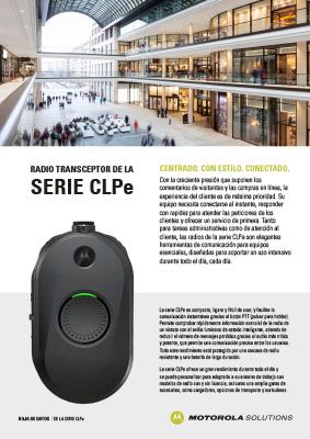 Radio Transceptor De La Serie CLPe
