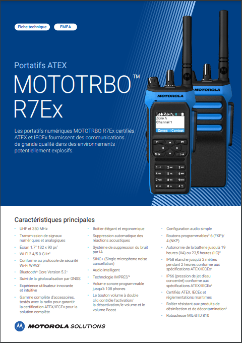 MOTOTRBO R7Ex Data Sheet