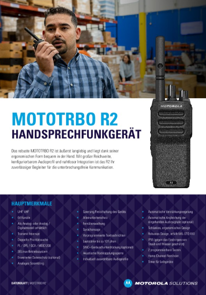 MOTOTRBO R2 Datenblatt Miniaturansicht