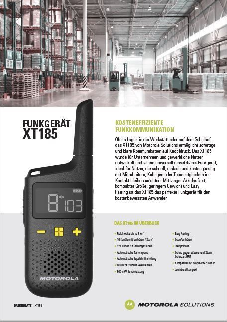 XT185 Datenblatt