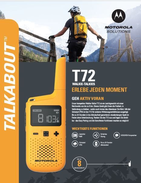 TALKABOUT T72 Datenblatt