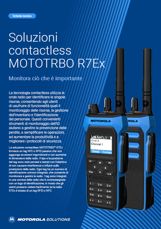 Miniatura della scheda tecnica delle soluzioni contactless R7Ex RFID e NFC