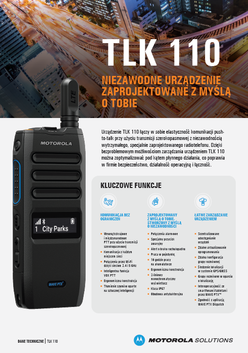 Karta danych TLK 110