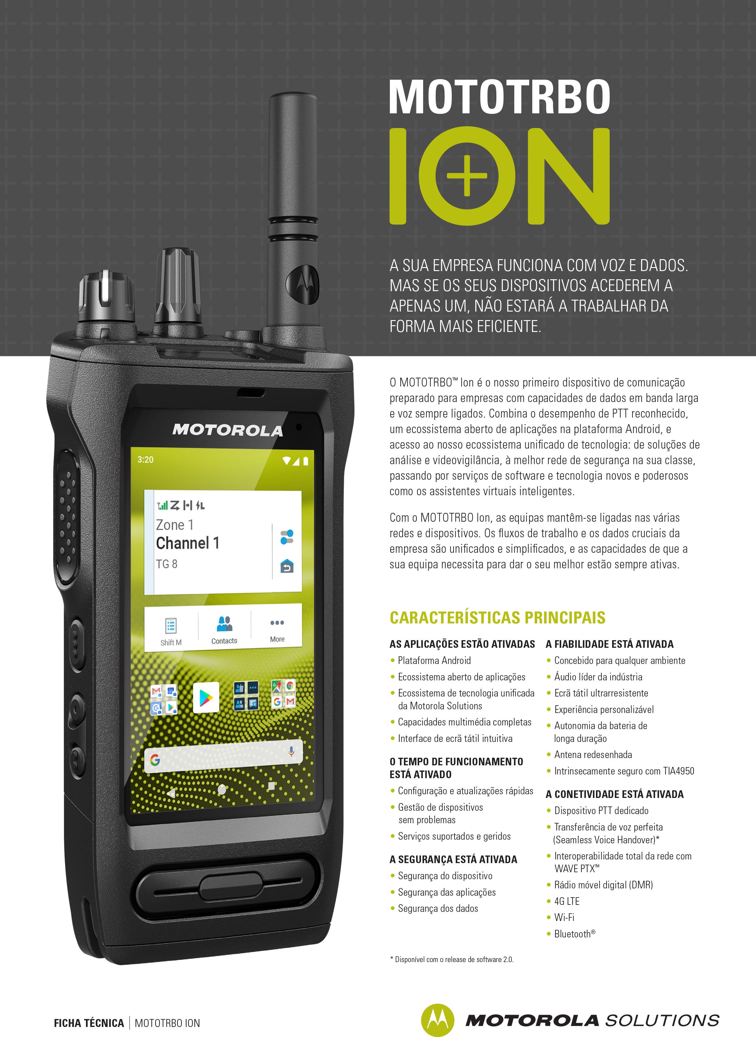 MOTOTRBO ION - Folheto de soluções (POR)