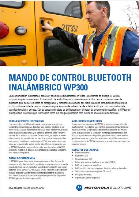 Hoja de datos del WP300