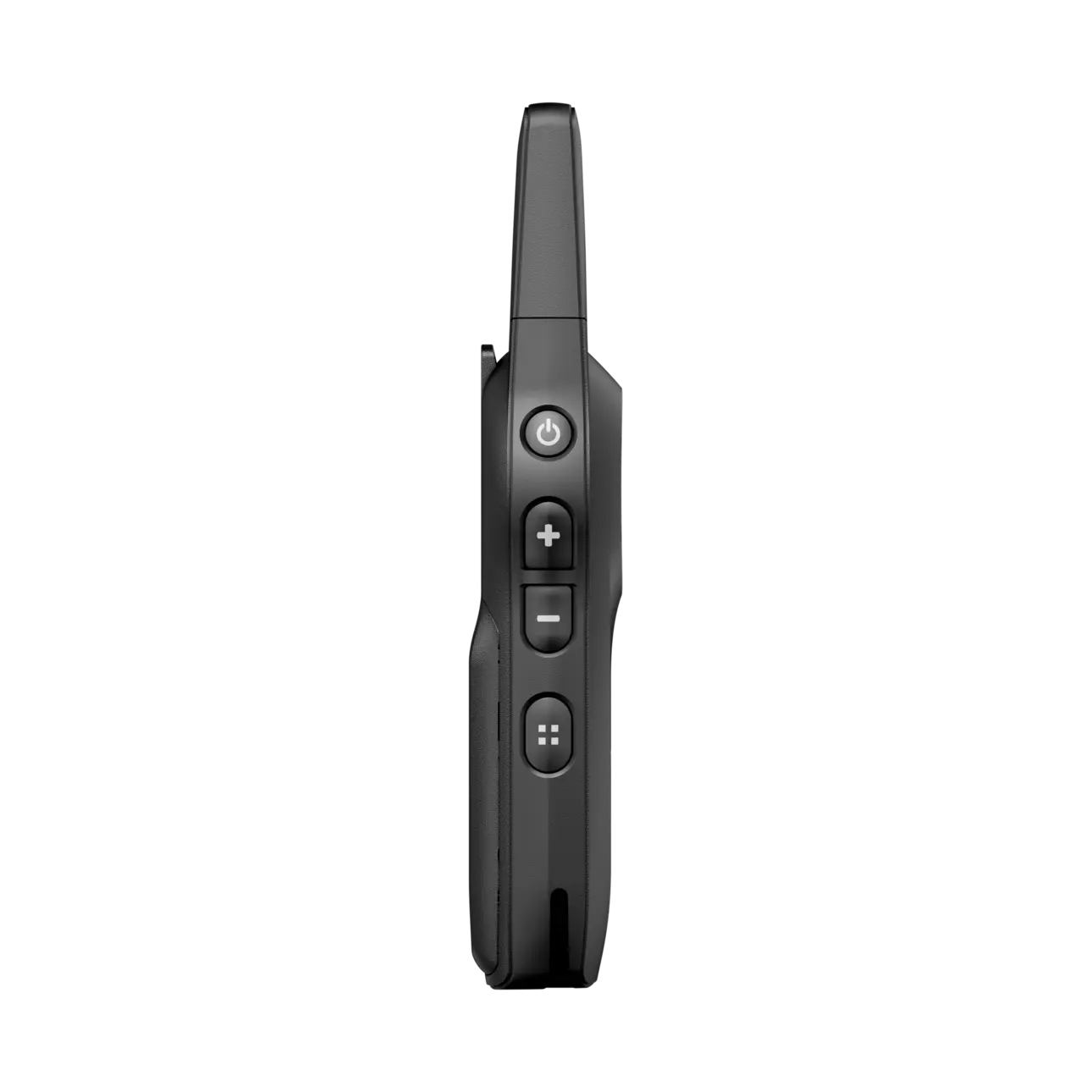 Side of device with buttons