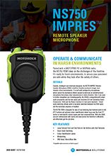 NS750 Remote Speaker Microphone
