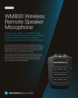 WM800 Remote Speaker Phone Data Sheet