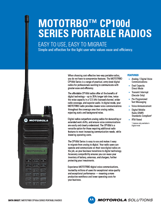 CP100d Series Datasheet