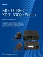 XPR 5000e Series specifications sheet