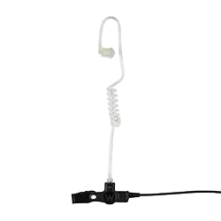 2-Wire Surveillance Kit With Quick Disconnect Acoustic Tube, Black