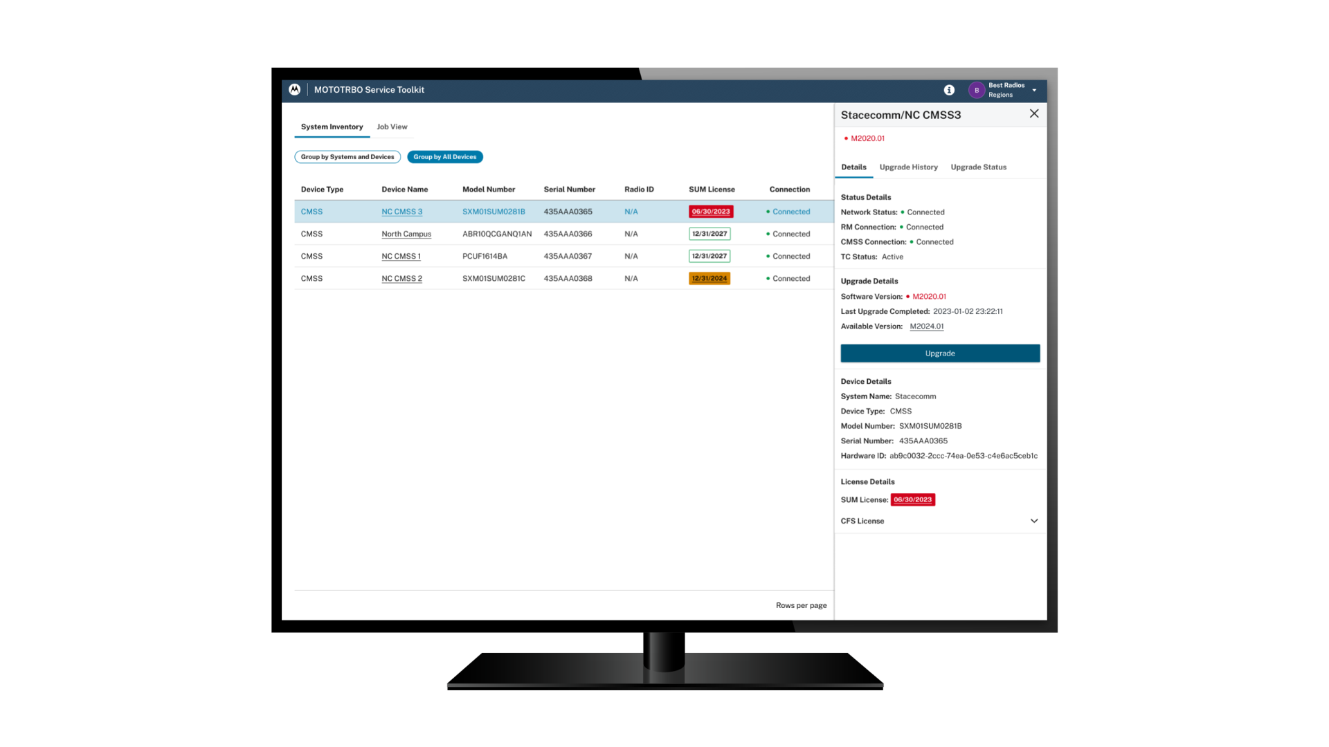 MOTOTBO Service Toolkit Screenshot