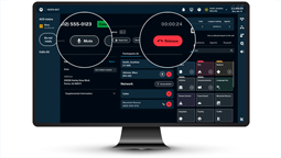 Software on desktop screen with buttons highlighted
