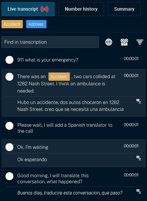 911 call transcription