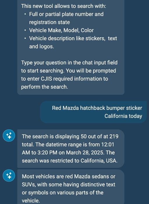 Natural language search screen