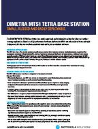 DIMETRA MTS1 TETRA Base Station Datasheet