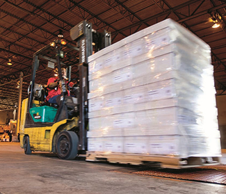 Forklift banner