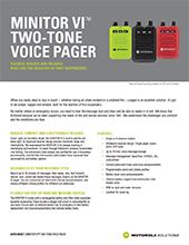 MINITOR VI Specifications