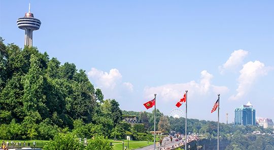 The Skylon observation tower in Ontario, Canada