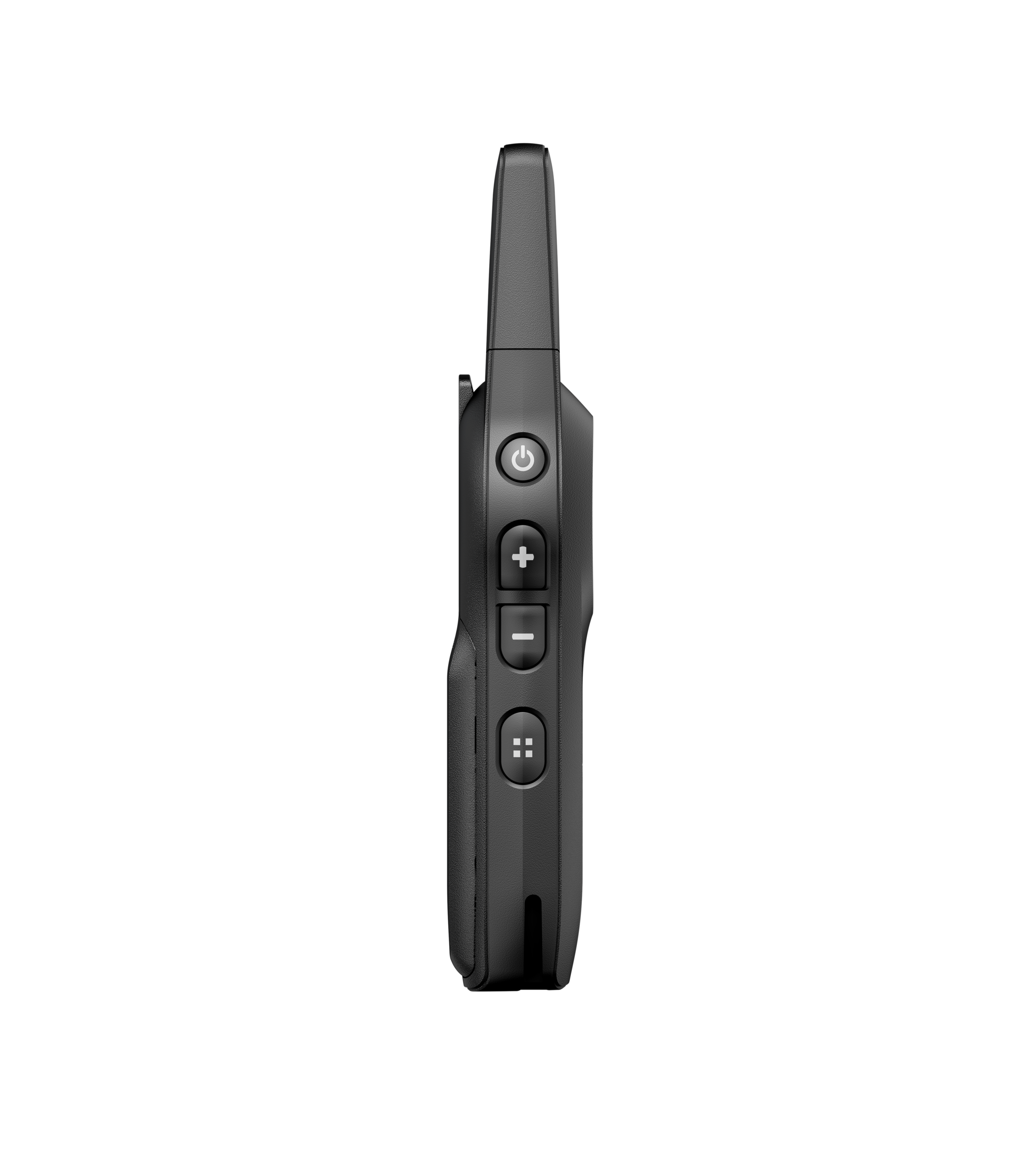 Side of device with buttons