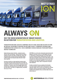Cas d'utilisation du MOTOTRBO Ion dans le Transport et logistique