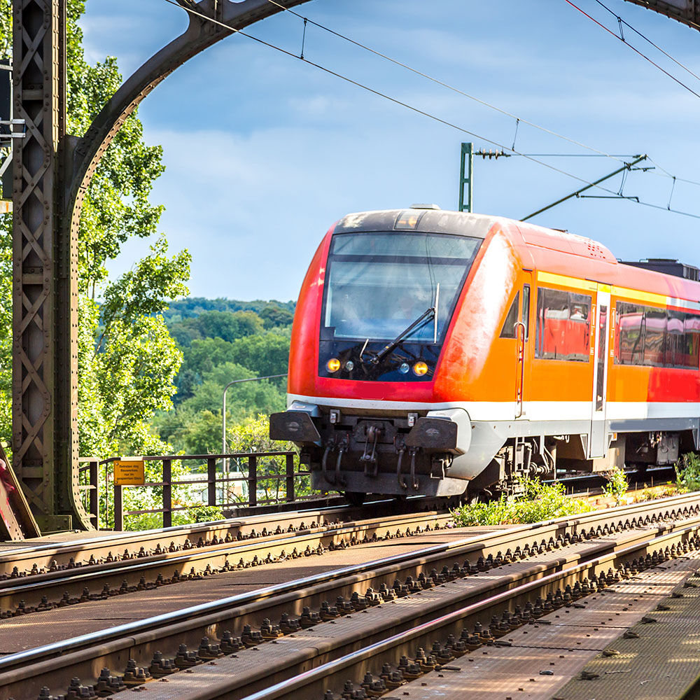 Electric locomotive in Frankfurt
