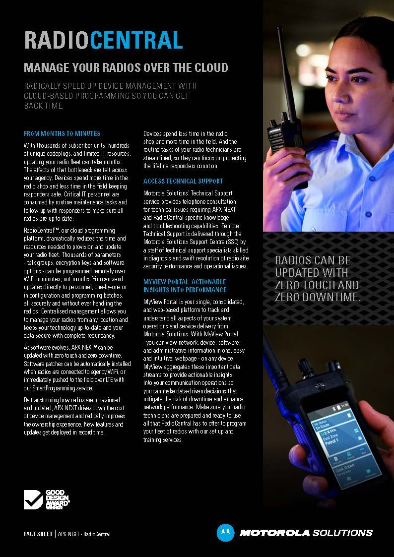 RadioCentral Fact Sheet