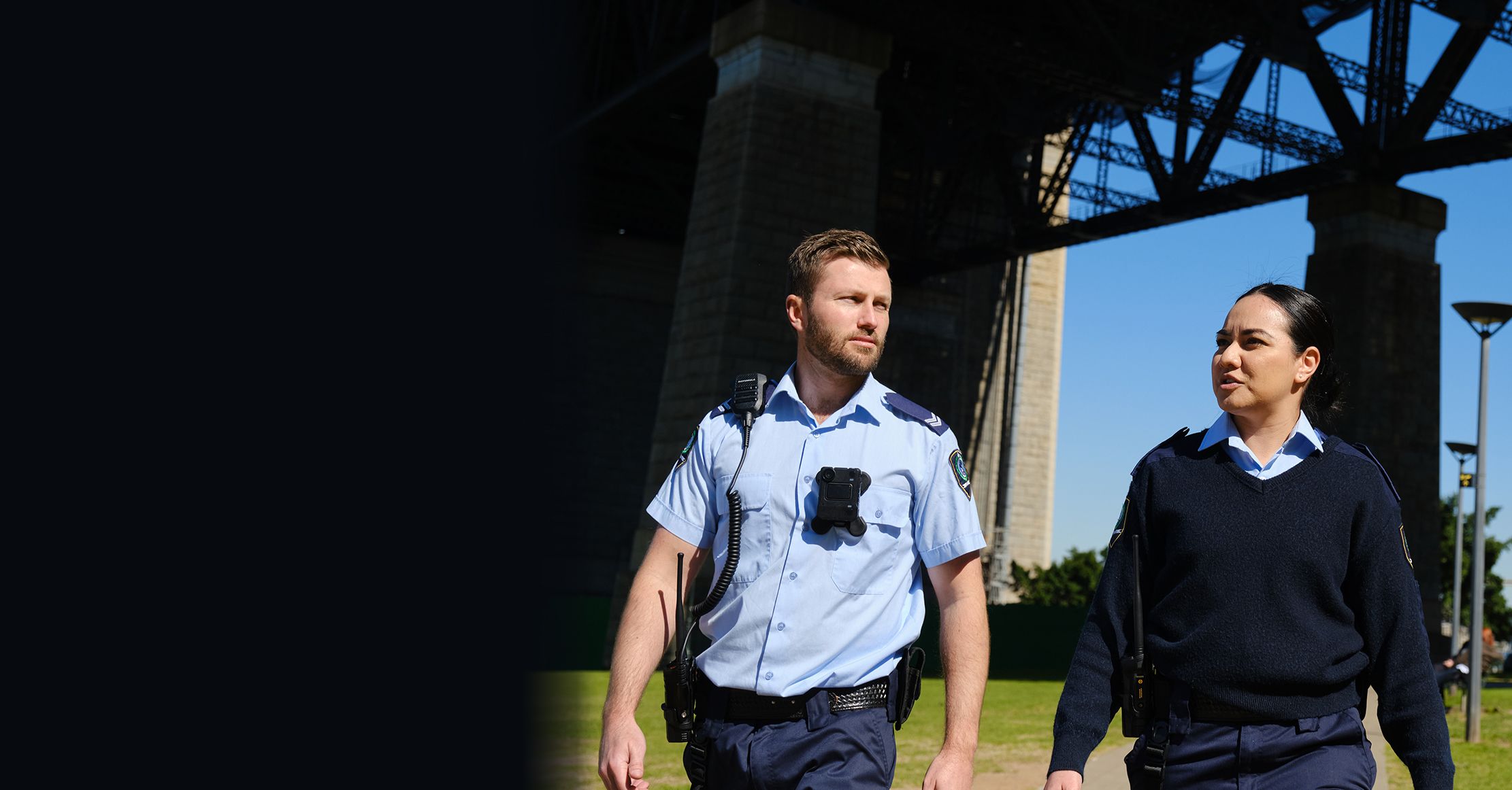  officer with radio
