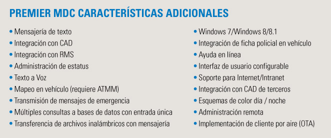 Premier MDC Additional Features