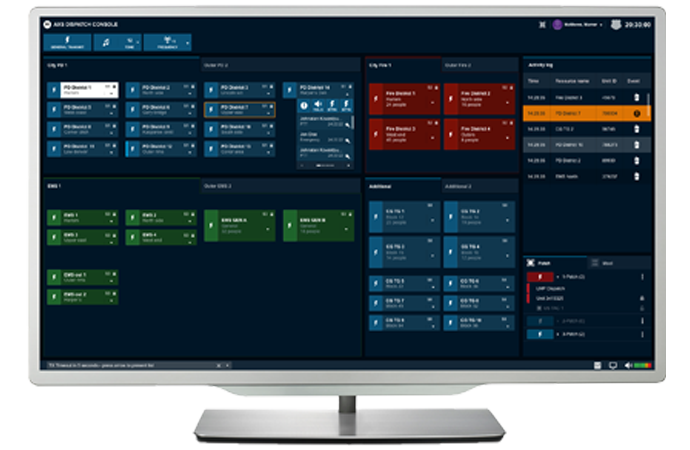  CommandCentral AXS Screen