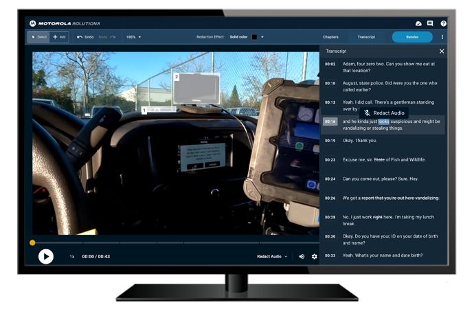VideoManager AI redaction