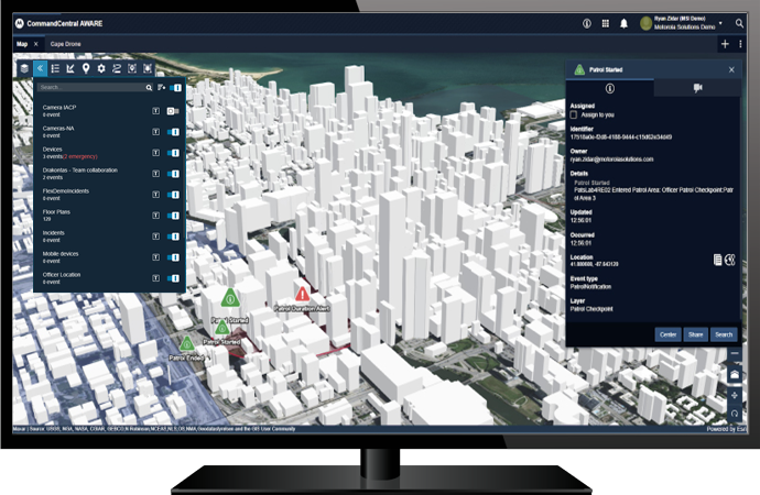 Unified map screen