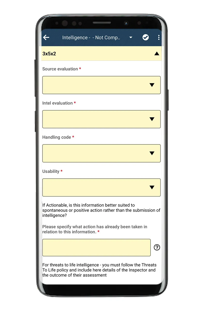 Intelligence report page of Pronto app
