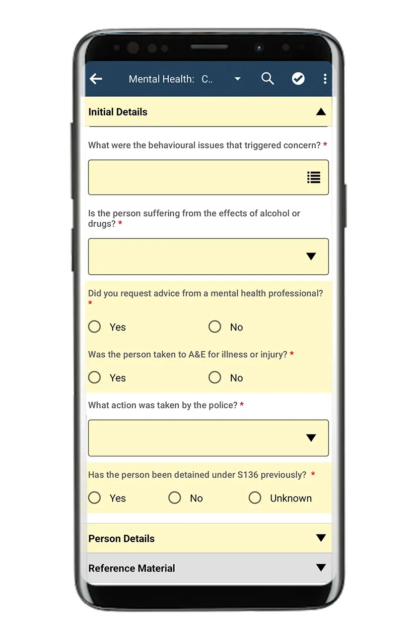 Mental health report page of Pronto