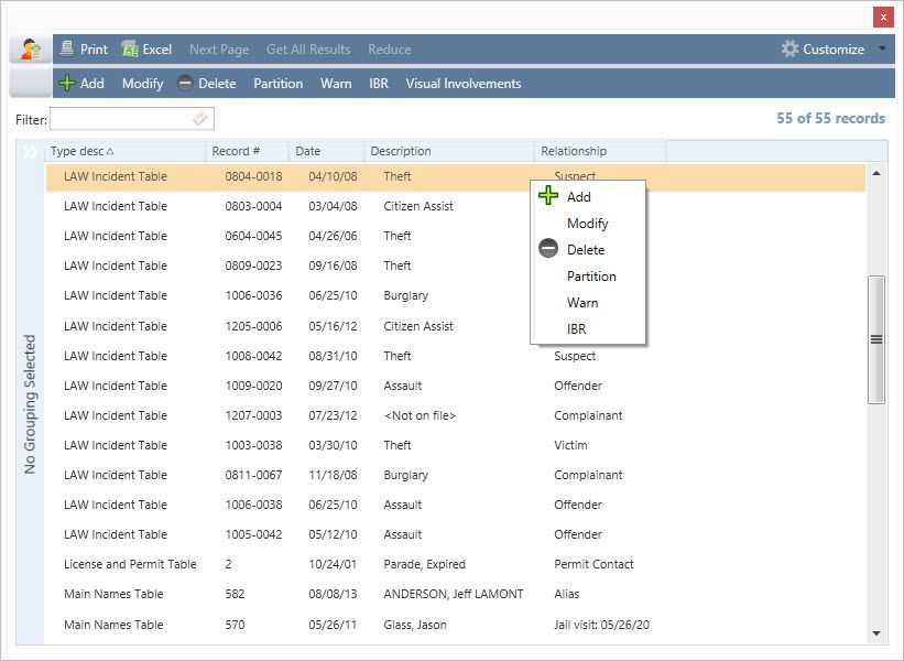 Police Records Software