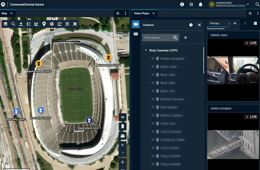 Streaming footage from SVX  to CommandCentral Aware