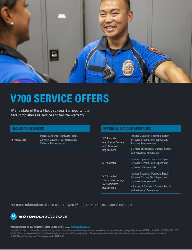 V700 service offers