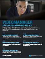 VideoManagerスペックシート
