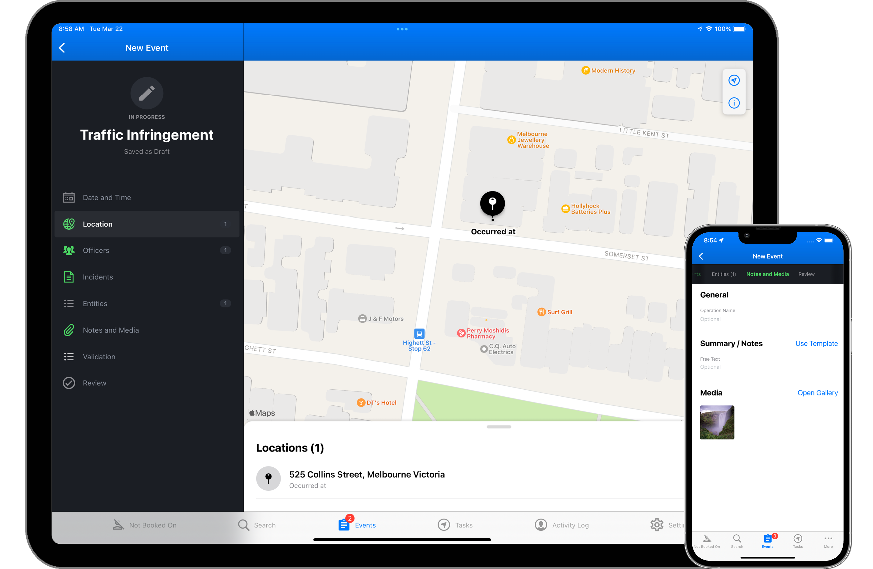 pscore event reporting