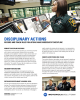 Disciplinary Actions
