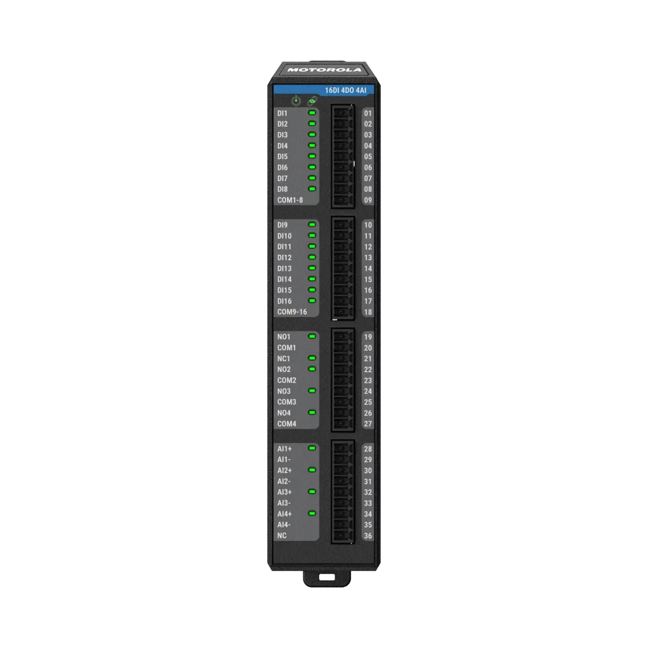Image of the MC-Edge SPE Mixed I/O module, face-on view