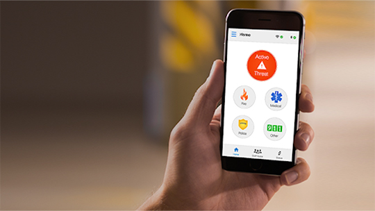 Rave emergency panic button app