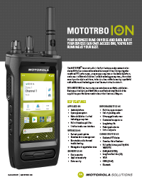 MOTOTRBO Ion Datasheet