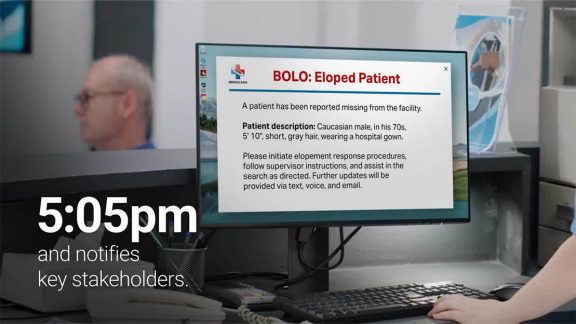 Image of a computer screen reading Eloped Patient