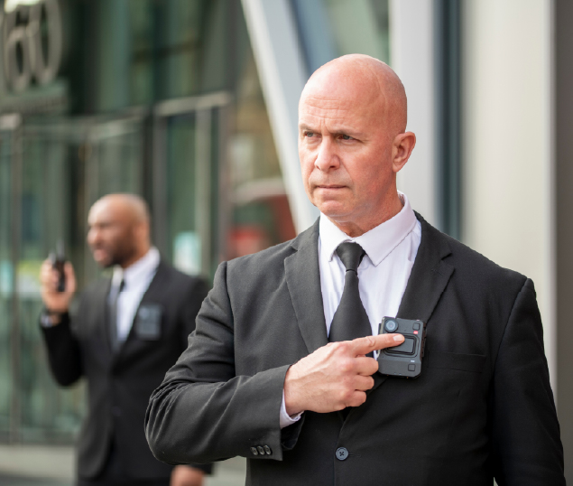 Security pressing body camera