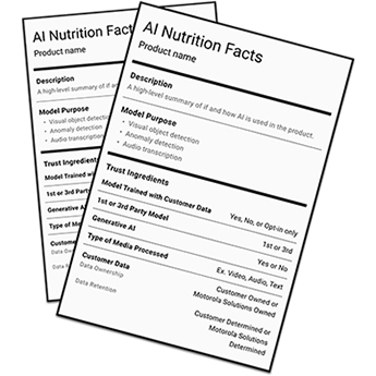 AI Nutrition Label
